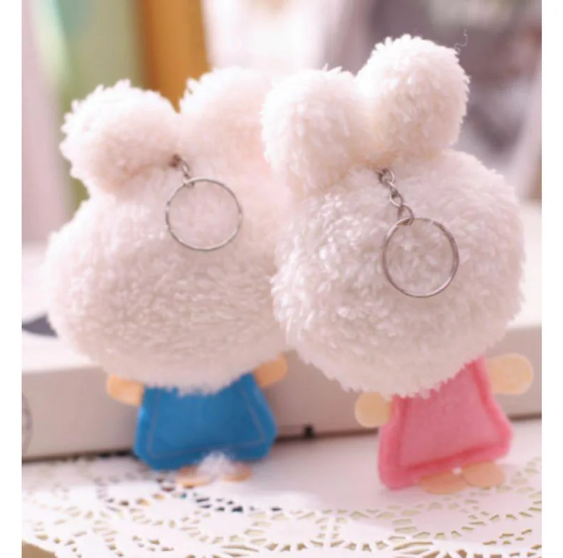 25 шт./лот Kawaii Bunny Плюшевые игрушки цветок 12cmRabbit мягкие игрушки-животные маленькие