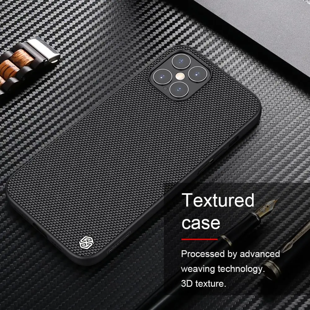 Чехол Nillkin для iPhone 12 Pro Max 3D текстурированная нейлоновая тонкая задняя крышка из