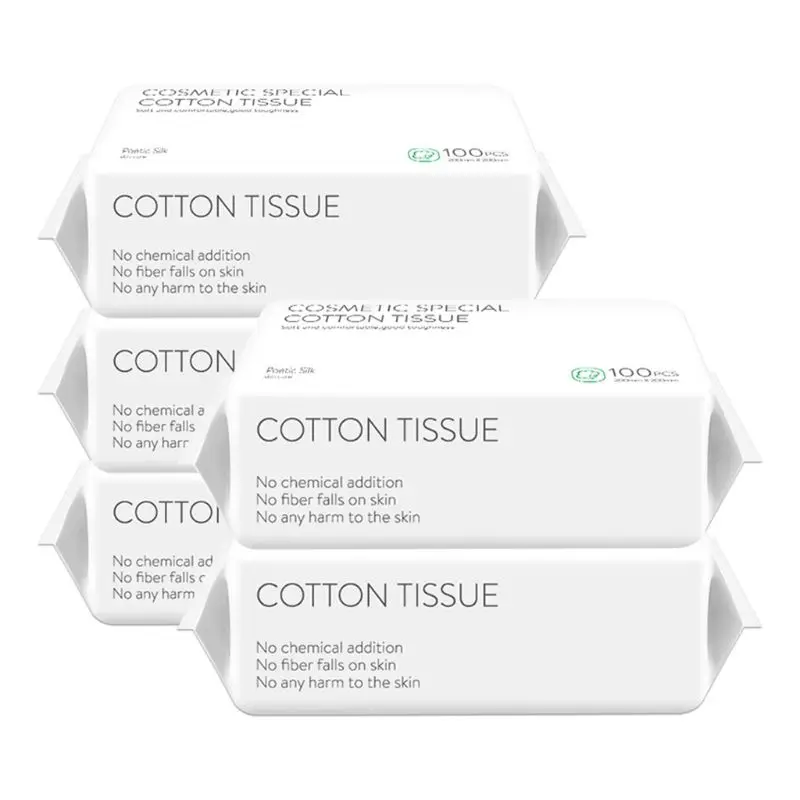 50/100 шт Одноразовые Уход за кожей лица Полотенца хлопок лицевые маски одноразовые