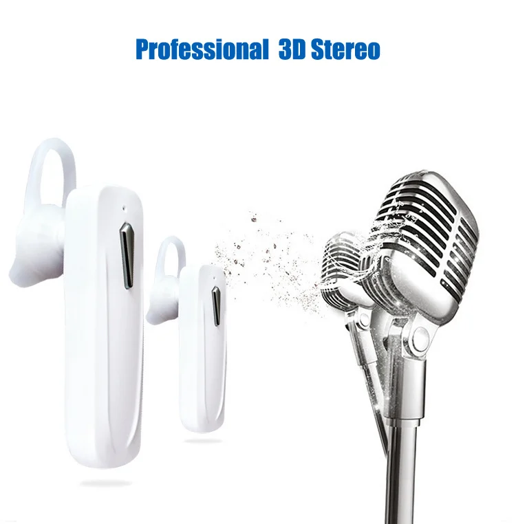 

M163 Mini Bluetooth Earphone Wireless Earphones Earloop Sport Earpiece Handsfree Stereo Bass With Mic For All Smart Phones