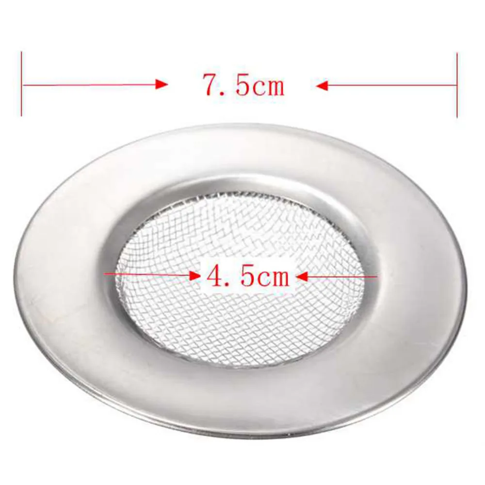 

1Pcs Stainless Steel Bathtub Hair Catcher Stopper Drain Hole Filter Trap Metal Sink Strainer Kitchen Bathroom Accessories