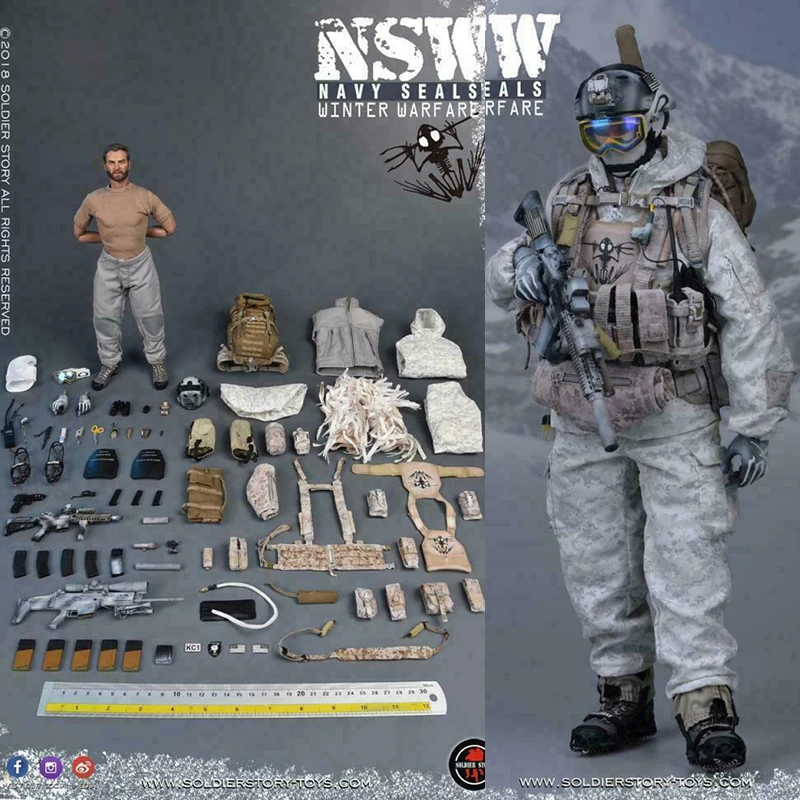 

Солдатская история 1:6 SS109 NSW военно-морские котики зимняя война «стрелок» экшн-игрушка в наличии