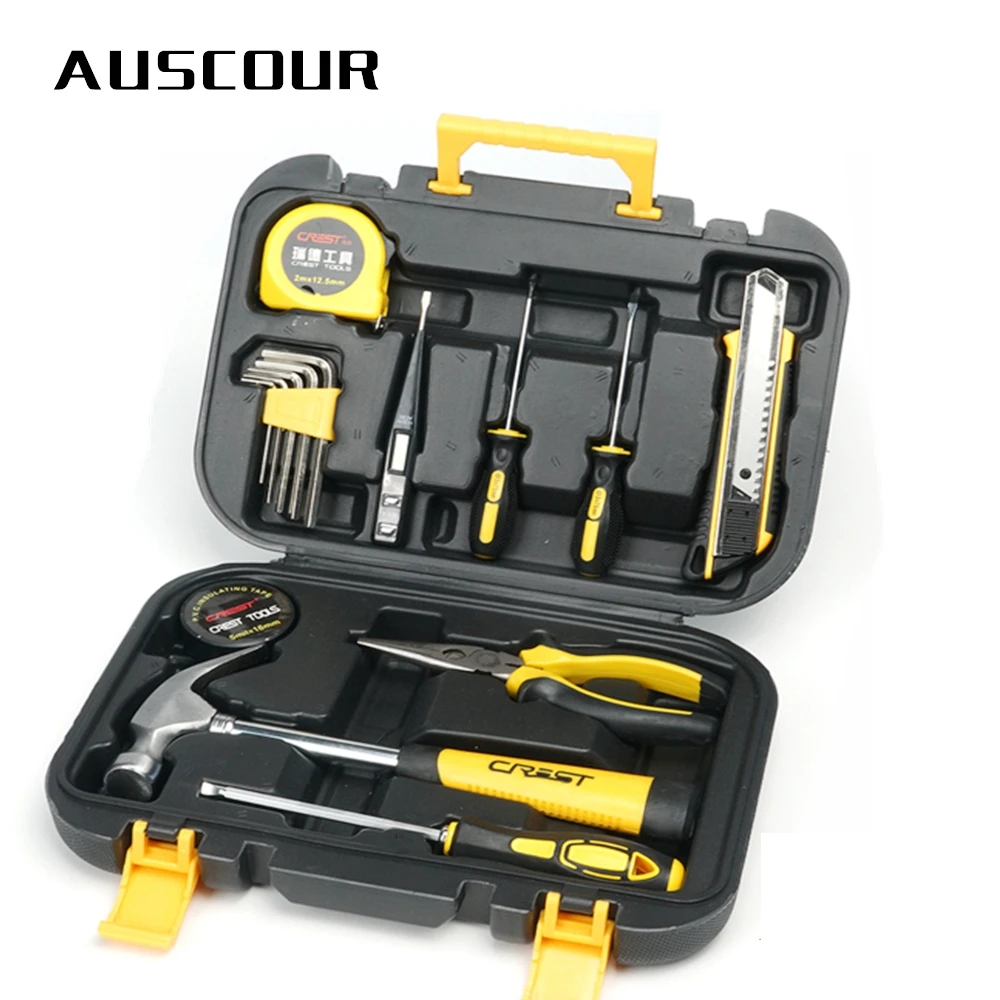 16 шт. Ремонт бытовой набор ручных инструментов Отвертка Ножи кусачки с Пластик