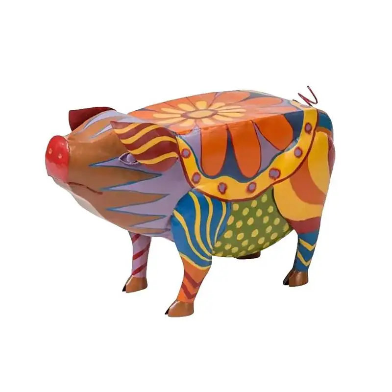 

Folk Art Animals Resin Statue Pig Sculpture For Home Garden Decoration Collection Toys Home Office Desktop Decoration Gift
