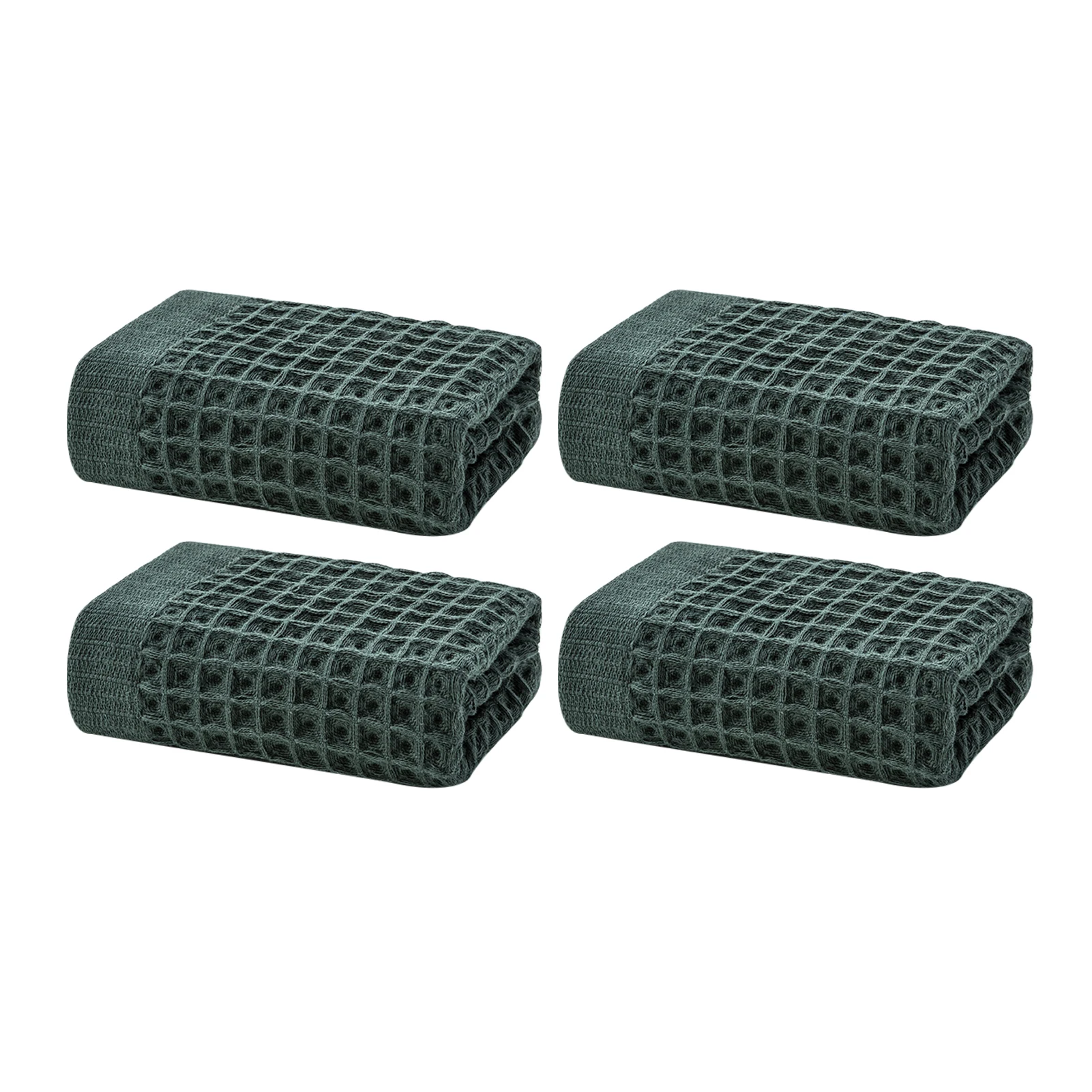 

Полотенце вафельное мягкое хлопчатобумажное для ухода за лицом, 4 шт.