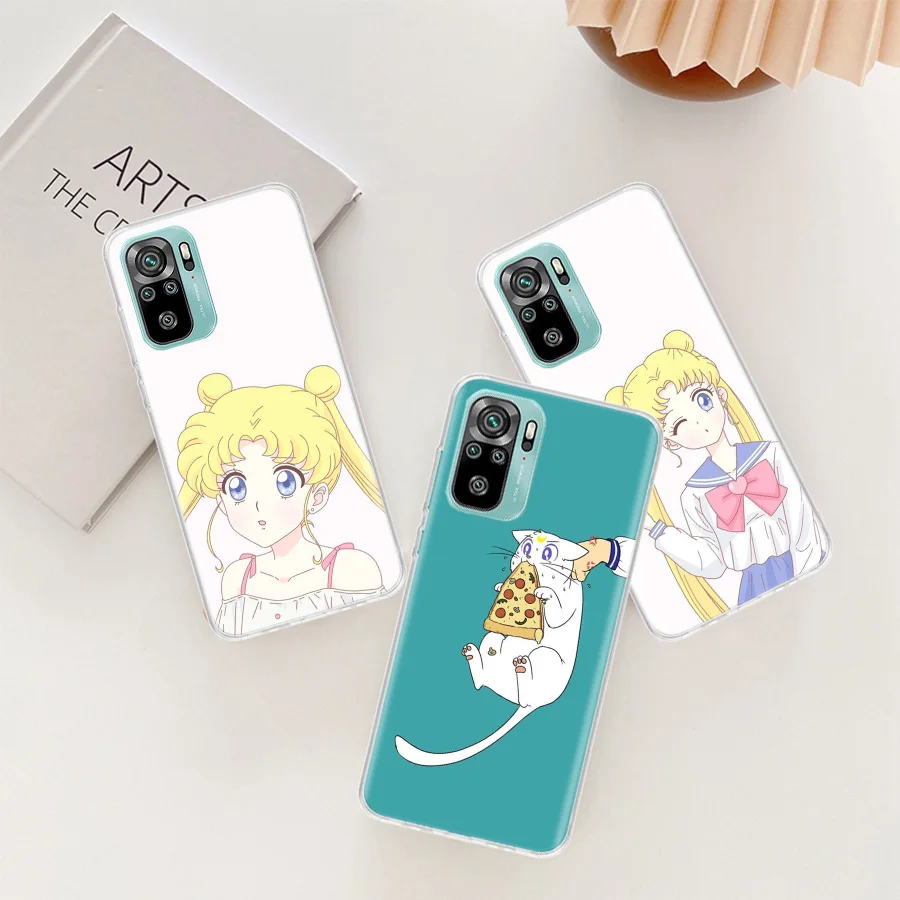 

Beautiful S-Sailor Moon Phone Case For Xiaomi Note 10 Pro Mi 11 Lite 11i 10T 9 9T 8 X3 X2 F3 F2 CC9E 6X 5X A1 A2 A3 Cover