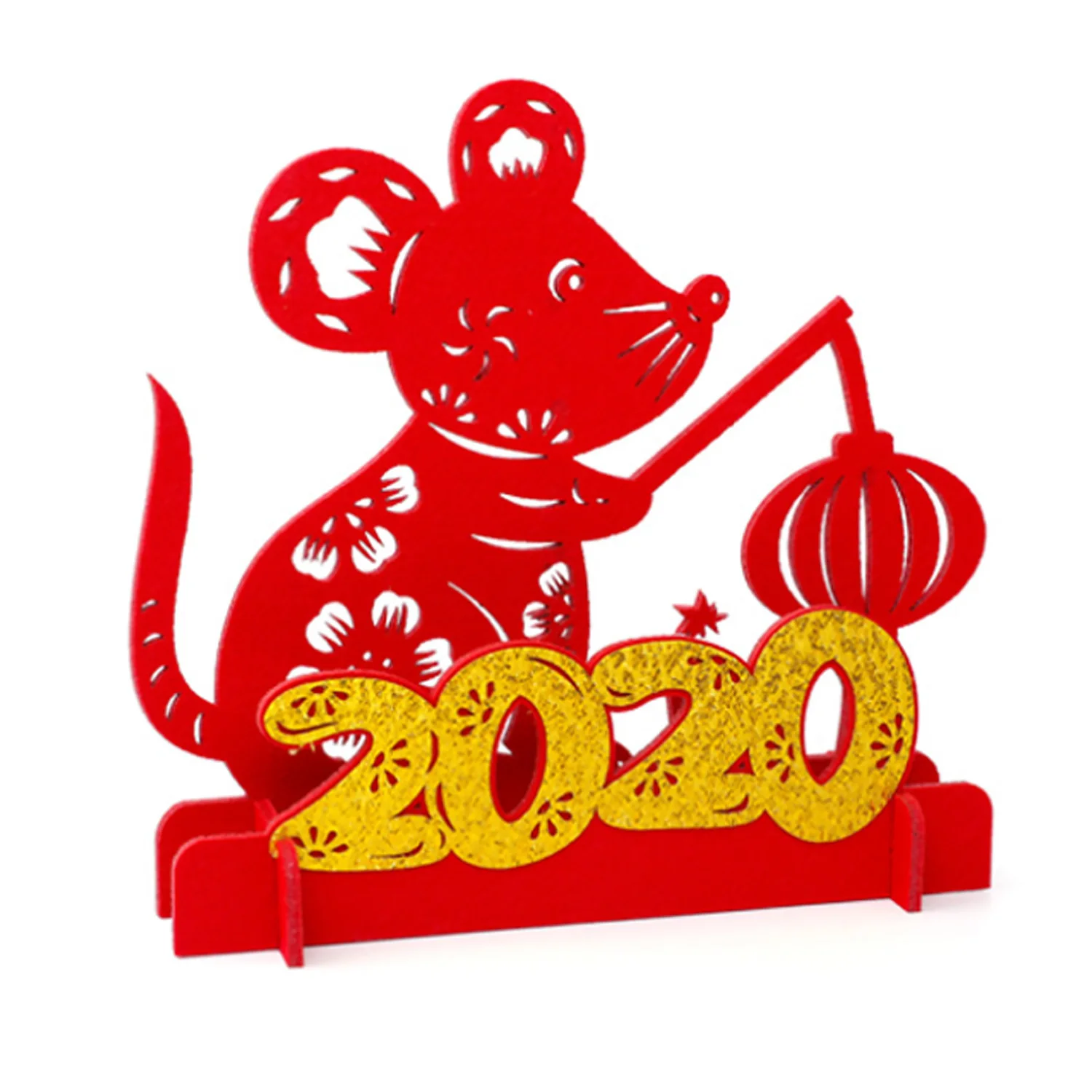 Красная крыса настольное украшение сделай сам на китайский новый год мышь