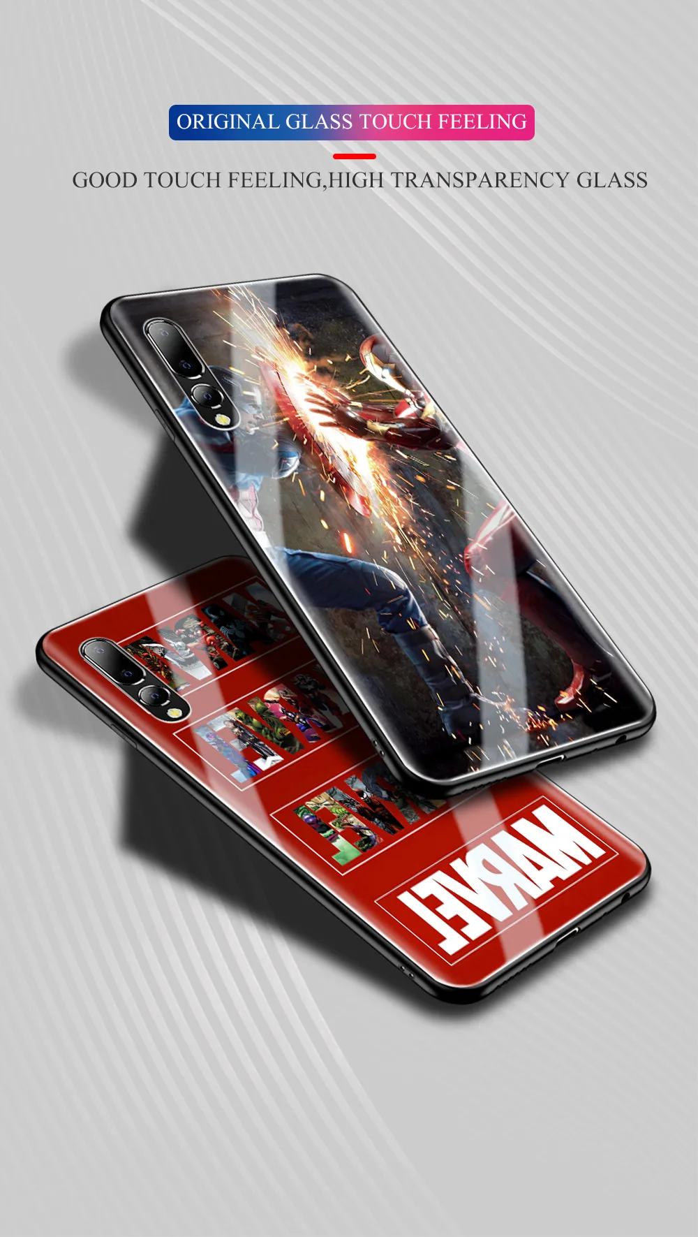 Для Xiao mi redmi note 7 Чехол из закаленного стекла Marvel чехол для телефона для redmi note 5 6 Xiaomi mi 5S 6x8 Lite mi 9 se mi x 2s DIY Чехол