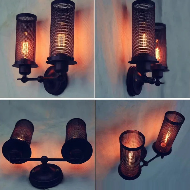 Американская настенная лампа в стиле лофт Длинные Настенные светильники с