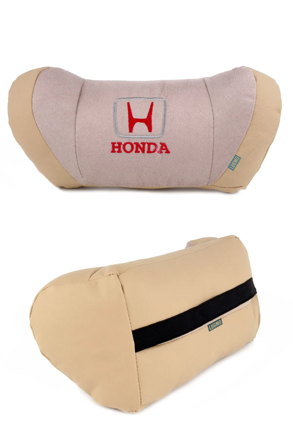 Подголовник сиденья HONDA логотип машины Авто 5D бежевого цвета 2 шт.|Покрывало| |