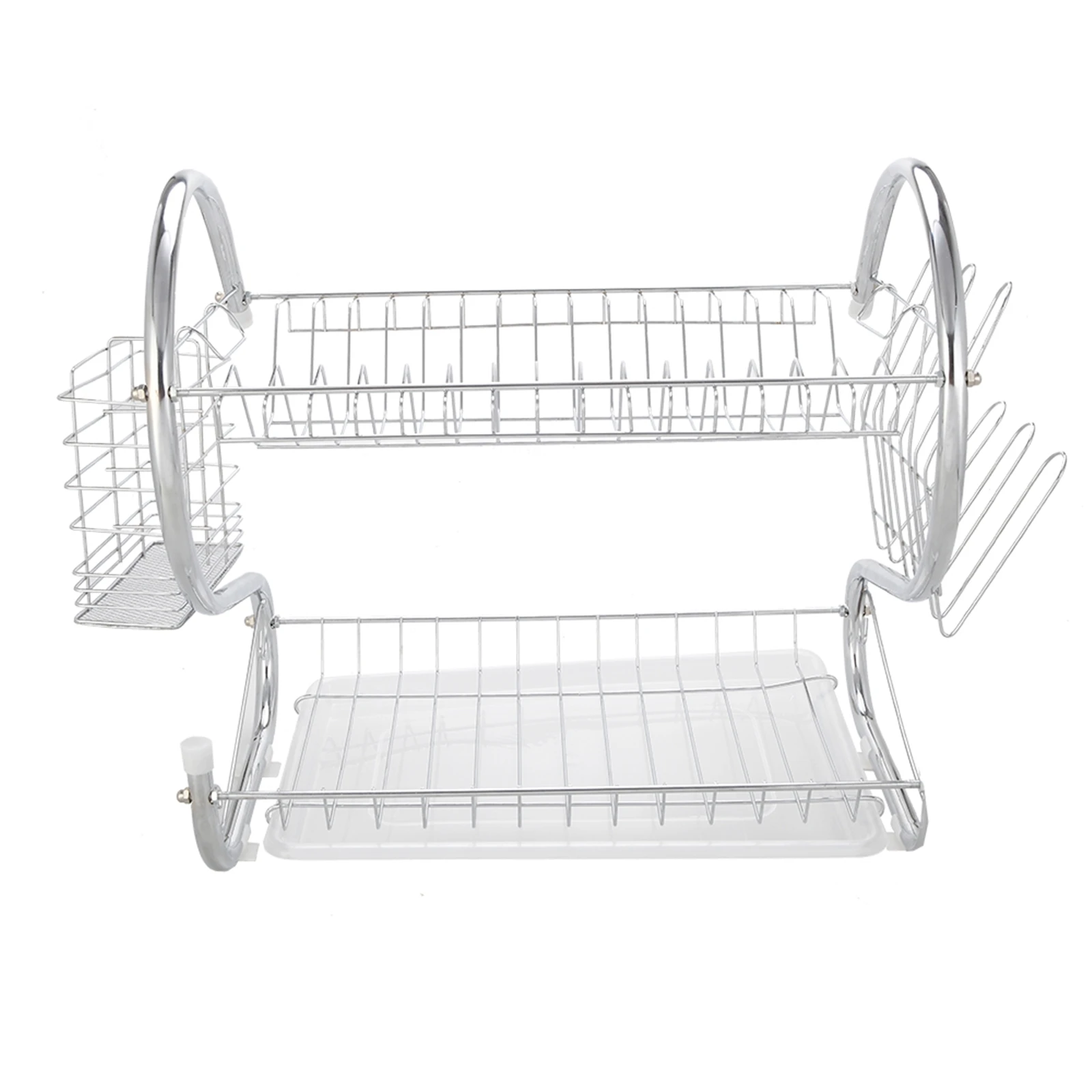 

S Metal Dish Drying Rack Drainer Storage Rack 2 Layers Iron Tableware Organizer Kitchen Tools For Bowl Dishes Chopsticks