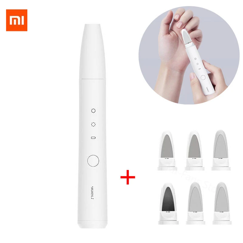 Электрический триммер для ногтей Xiaomi yueli, электрическая машинка для стрижки ногтей, резак для триммера, маникюра, педикюра, инструмент для стрижки ногтей