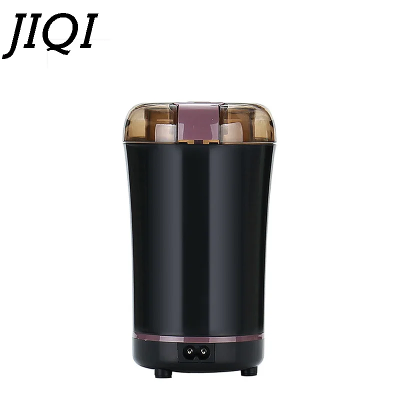 JIQI, электрическая кофемолка, китайская медицина, травяная дробилка для орехов, мельница, измельчитель зерна, кофейные бобы, специи, шлифовальная машина, евро вилка