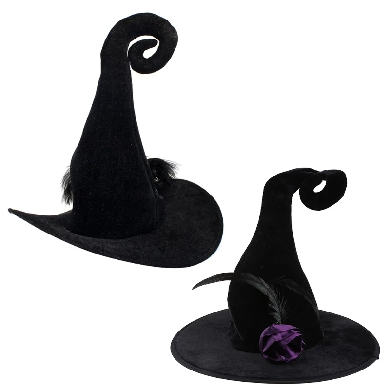 Шляпа ведьмы Хэллоуин яркий цвет праздничная шляпа призрачный фестиваль