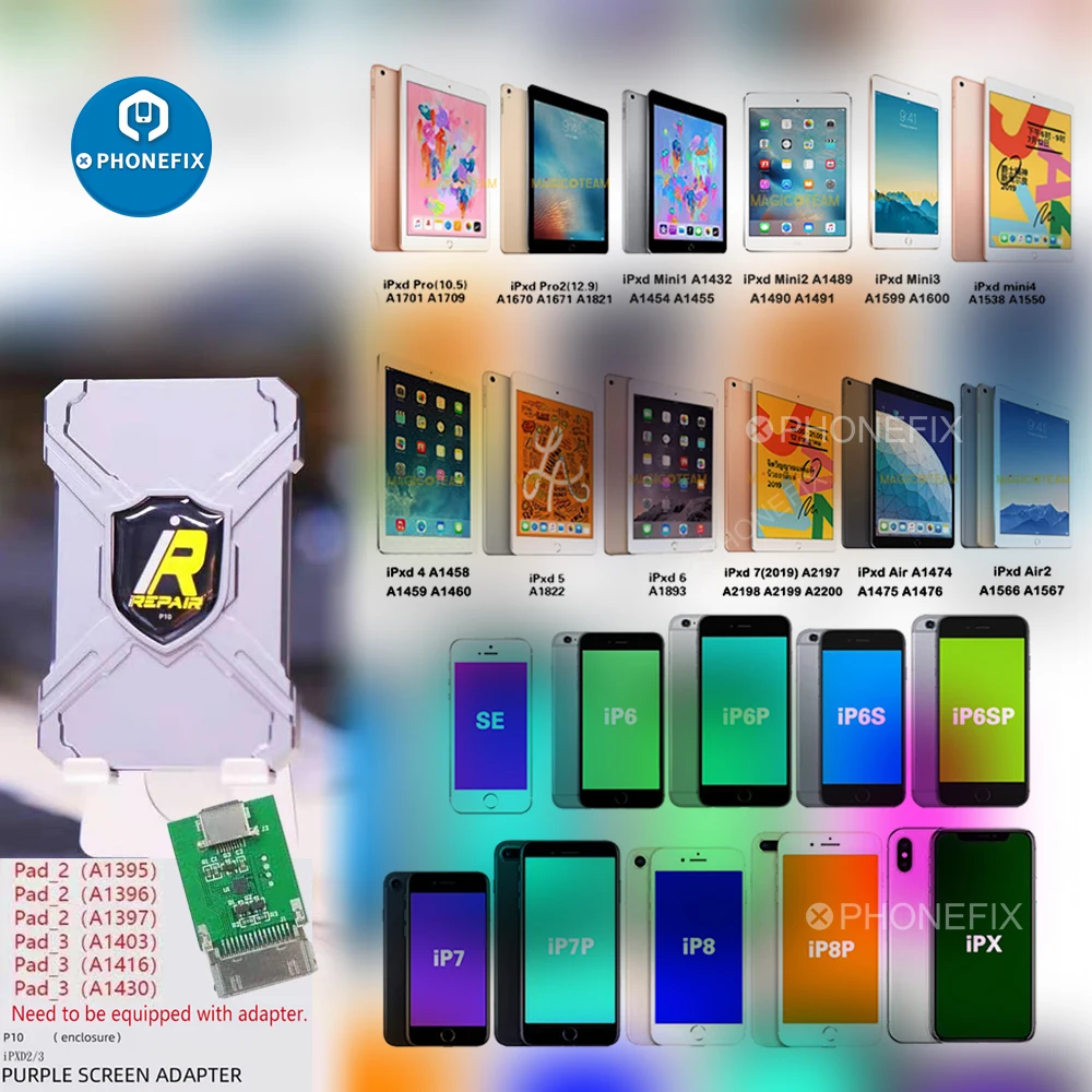 Адаптер фиолетового цвета для iRepair P10 Magico Diag Tool Mini DFU iPad 2/3 жесткий диск без