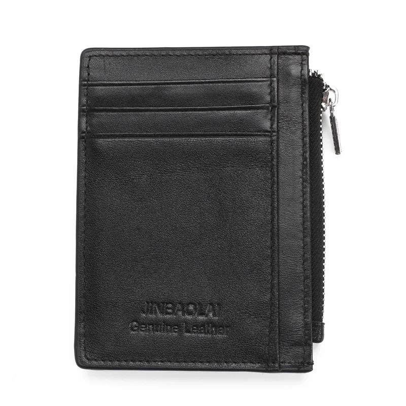 Мини Мужской кошелек из натуральной кожи тонкий мужской маленький держатель для