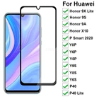 Полное стекло для Huawei Y8P крышка Hawei Y8P Y5P Y6P закаленное стекло Huwei Y6S Y9S P40Lite P Smart 2020 Y8P Y5P Y8S Защитная пленка для экрана