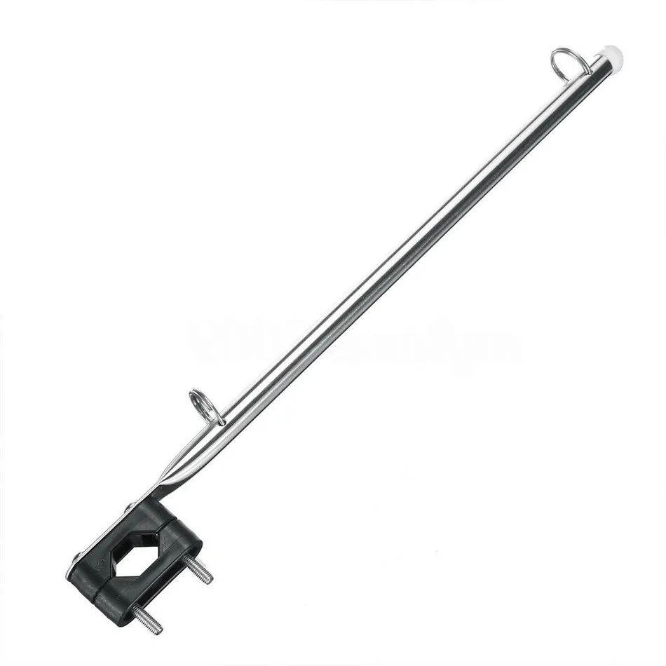 Нержавеющая сталь 14 &quotфлаг лодки Полюс Держатель подходит для 7/8&quot 1 &quotRail bergere