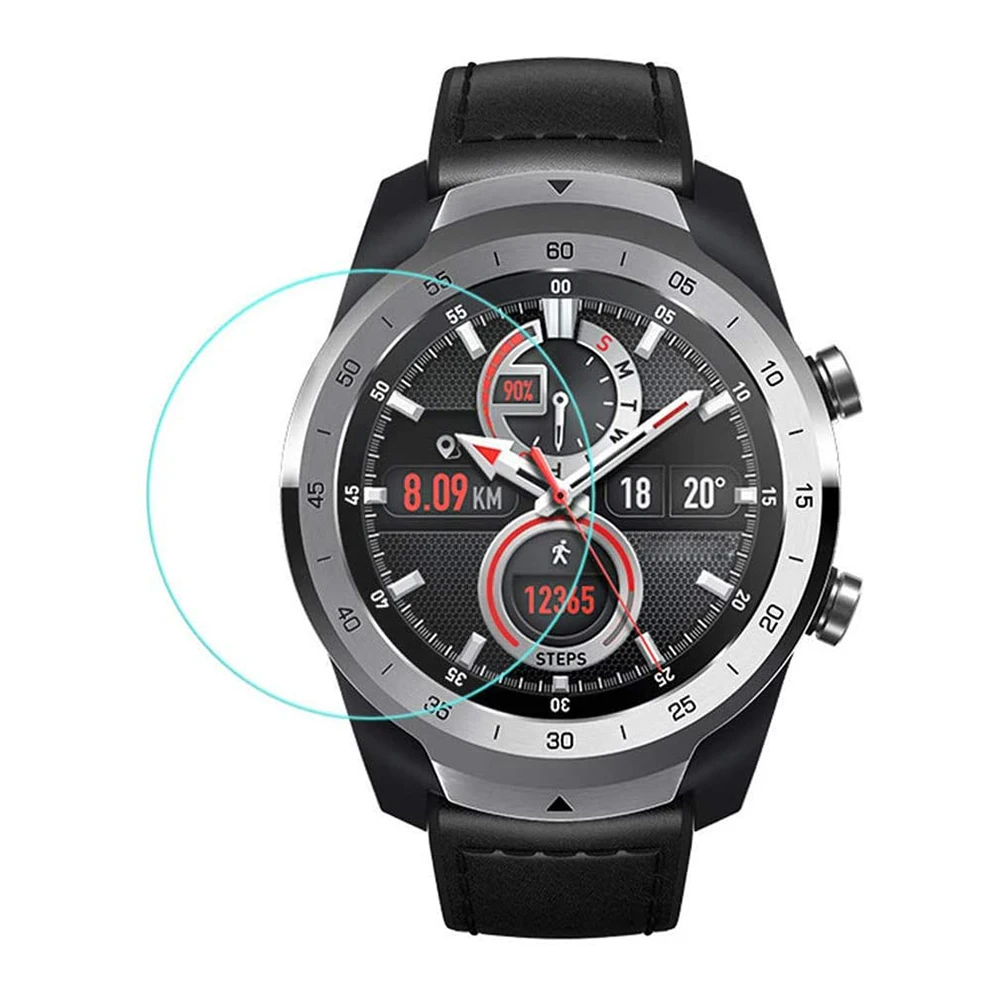 

3 Pcs Tempered Glass Film Hard High-definition Watch Screen Protector For TicWatch Pro 4G Screen Protector Film Accessories