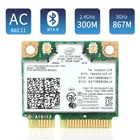 Двухдиапазонный адаптер для ноутбука Intel Wireless ac 7260 7260HMW Mini PCI-E Wifi карта 867 Мбитс 802.11ac 2,4G5 ГГц Bluetooth 4,0 Wlan