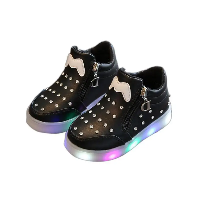 Кроссовки Детские светящиеся со светодиодной подсветкой размеры 21-30 | Детская