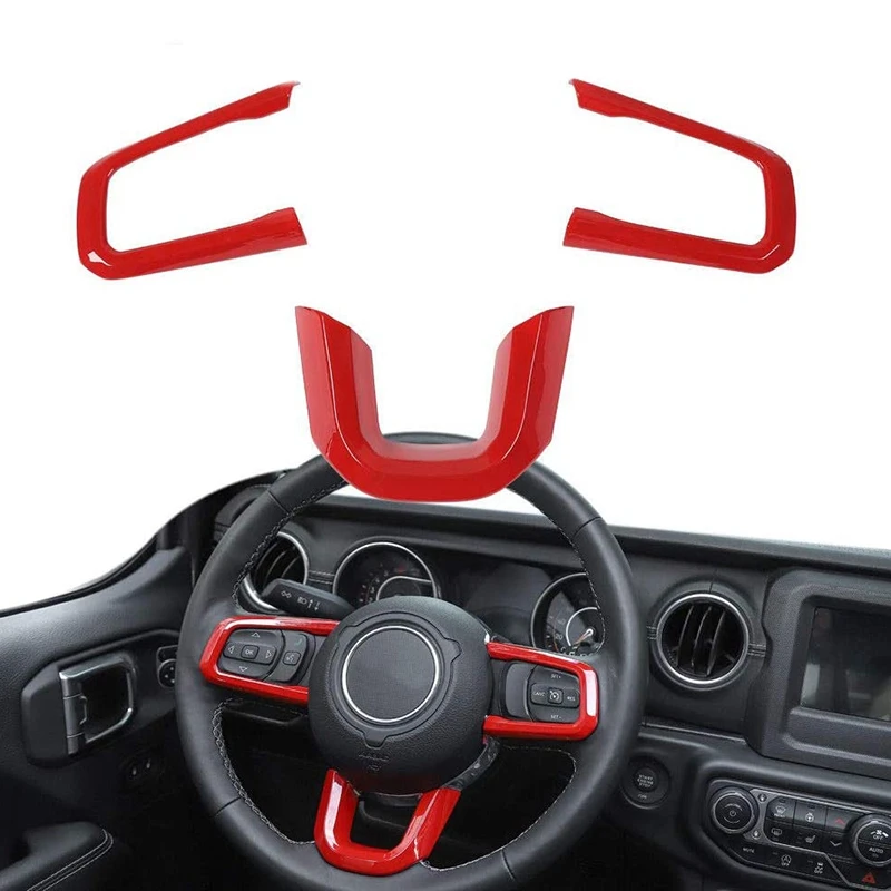 Комплект чехлов для рулевого колеса JL JT отделка Jeep Wrangler 2018 2019 2020 Гладиатор