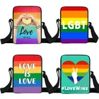 С изображением ЛГБТ-радуги сумка через плечо подростки мальчики сумки из натуральной кожи Би транссексуалов Сумка-тоут преддошкольного возраста; Штанины; Симпатичный Школьный рюкзак, рюкзак для путешествий