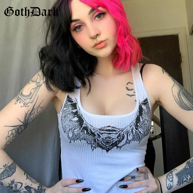 

Goth Dark Casual Animal Print Fashion Women's Tops Summer Bodycon 2021 Basic Streetwear Hot Night Club U-Neck Crop Top Backless