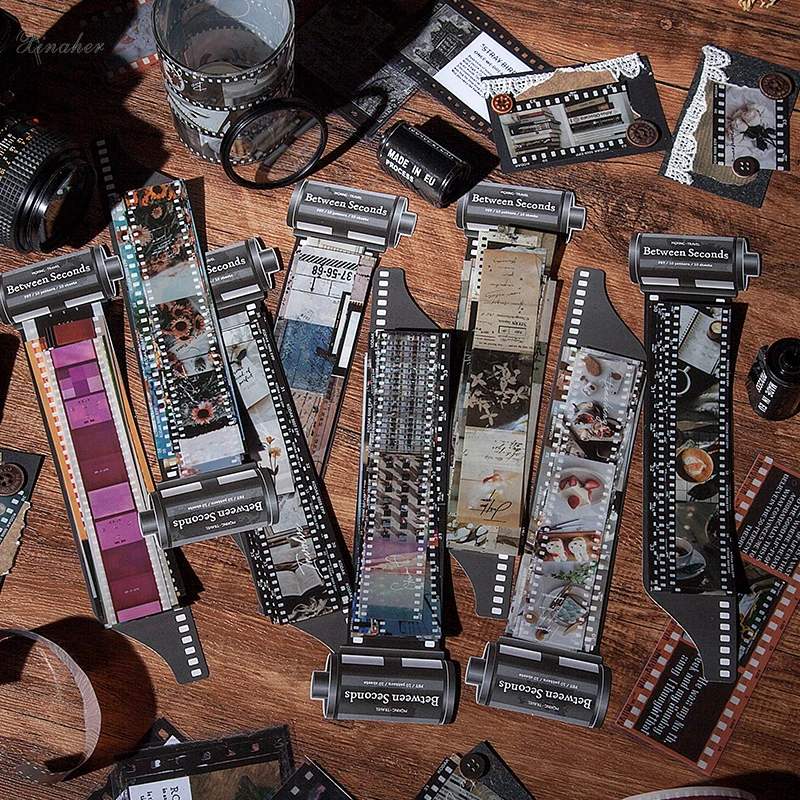 XINAHER 10 листов/сумка винтажная черная белая пленка для фотографий наклейка