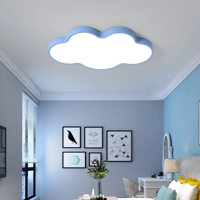 Luces de techo Led Estilo nórdico para el hogar, iluminación moderna de Macaron Cloud para sala de estar, comedor, dormitorio y habitación de niños, lámpara para interior