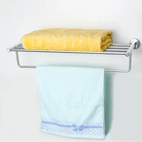 aluminum towel shelf wall mounted bath towel hanger anodize towel rack shower bar organizer towel bar