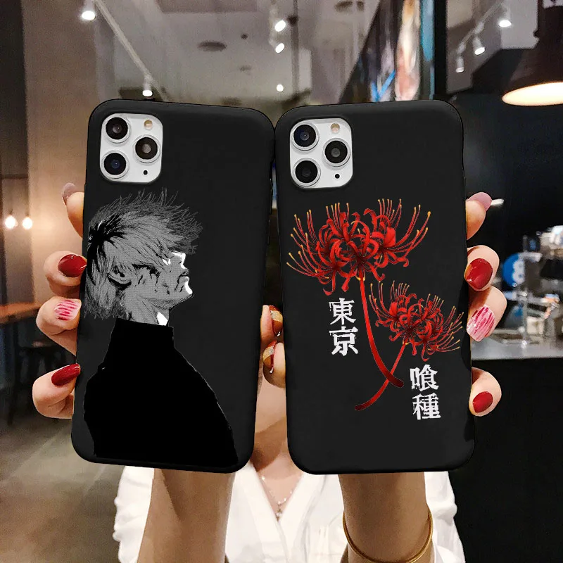 Японский аниме Токийский Гуль японский Suave ТПУ чехол для телефона iPhone XR X XS 11 12 Mini