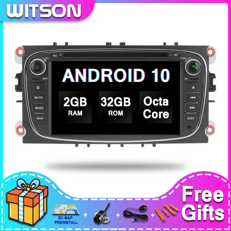 WITSON ANDROID 10.0 Car DVD Multimedia Player For FORD Mondeo/Focus/S-max CARPLAY Car Audio System WITSON ANDROID 10.0 Car DVD Multimedia Player For FORD Mondeo/Focus/S-max CARPLAY Car Audio System