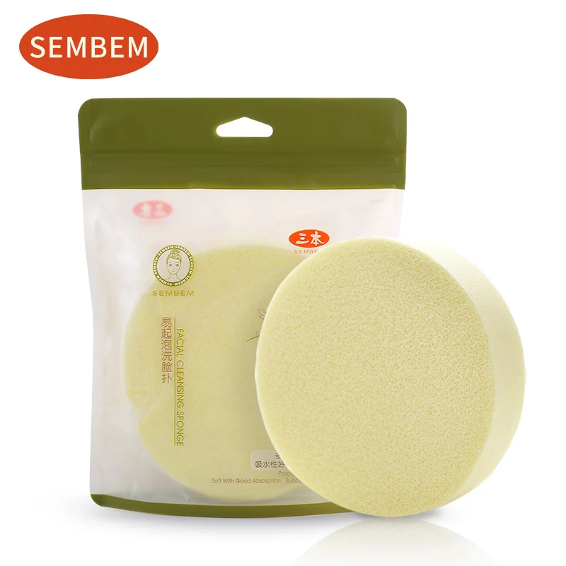 Губка SEMEBM для гладкой очистки лица уход за кожей мягкий отшелушивающий скраб