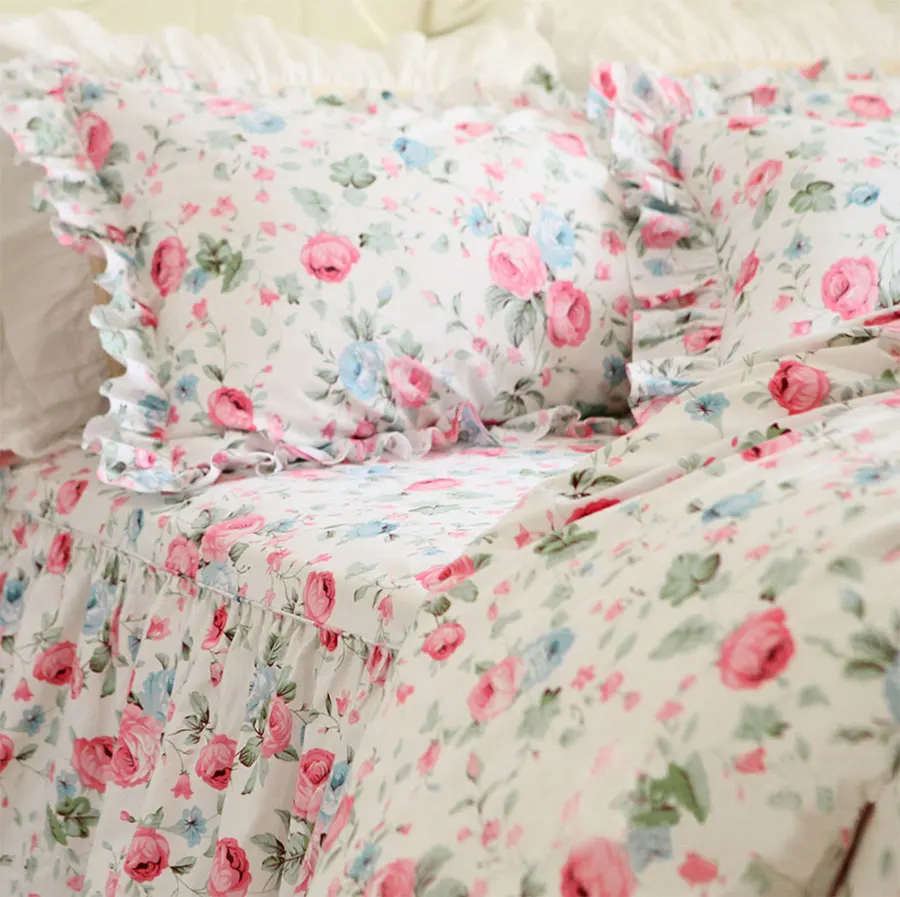 Комплект постельного белья принцессы розовая роза двухспальная двуспальная
