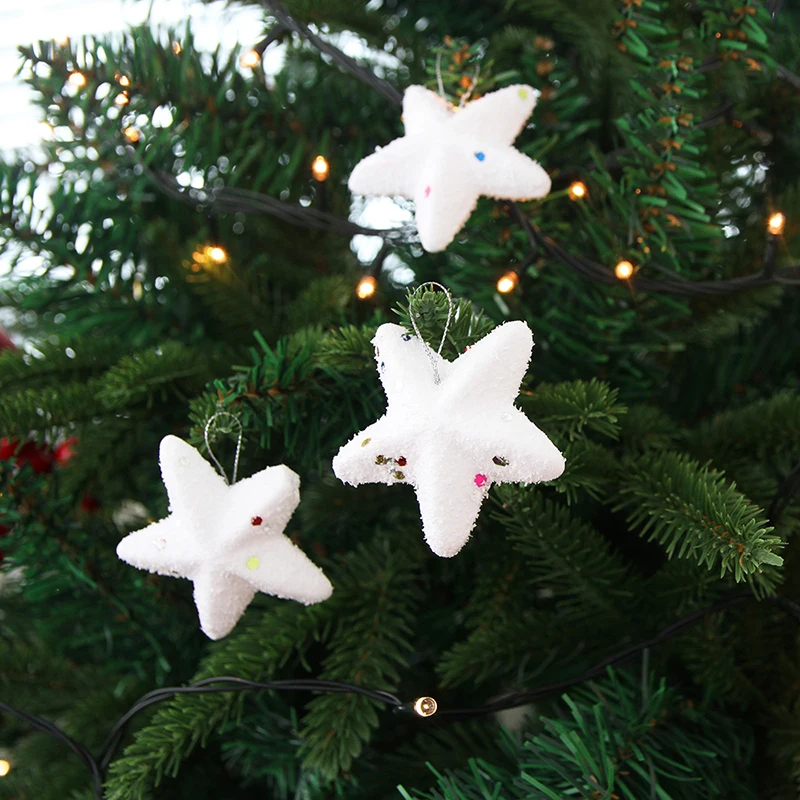 6 шт./партия см рождественские пены звезда Рождественская елка пентаграмма