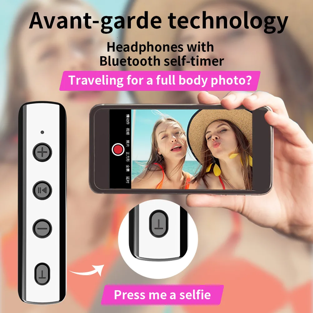 Влюбленные тандем селфи спортивные Bluetooth наушники ожерелье 9D тяжелый бас гарнитура Tws Беспроводные наушники для IPhone Xiaomi