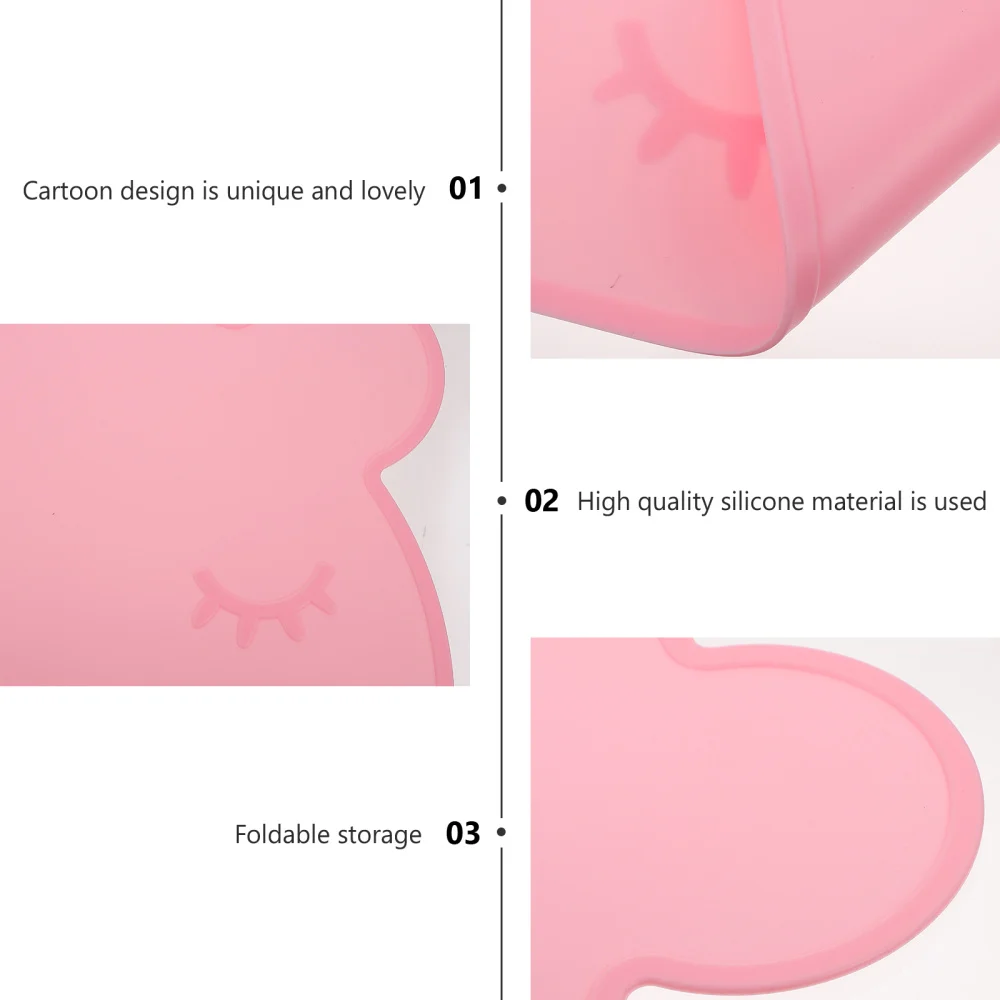 

Silicone Non-Slip Baby Placemat Children Kids Toddler Baby Dining Foot Mat