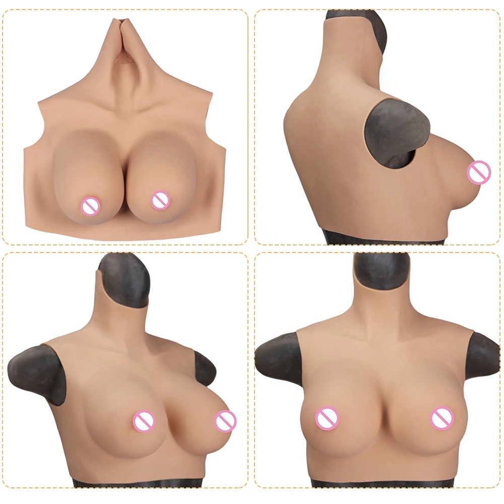 Реалистичная Силиконовая накладка на грудь искусственная увеличитель груди