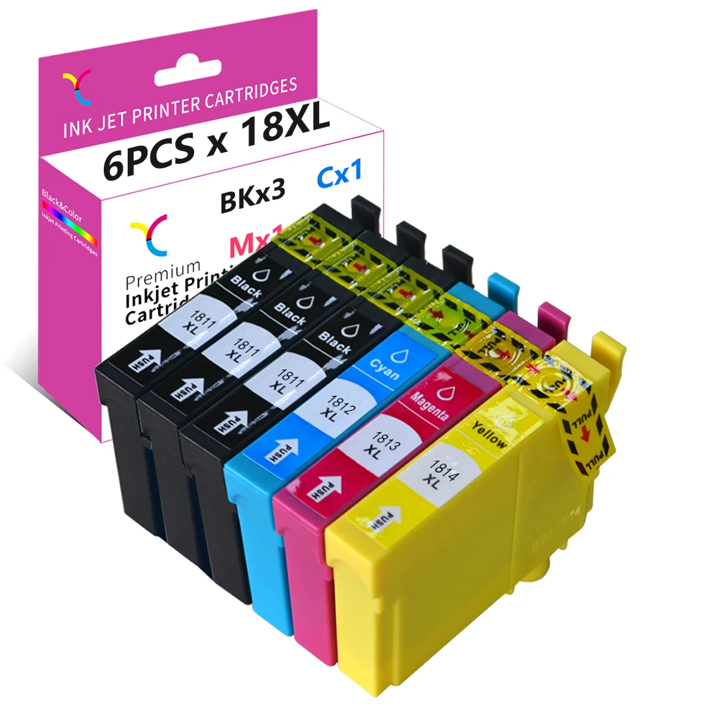 YC 18XL чернила для Epson 18 XL совместимый XP 322 215 205 225 XP305 325 422 415 425 315 312 425|Чернильные