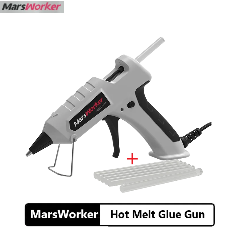 

MarsWorker AC hot melt glue gun Set home Repair 15s Heat tools with 7*190mm glue Sticks for xiaomiyoupin