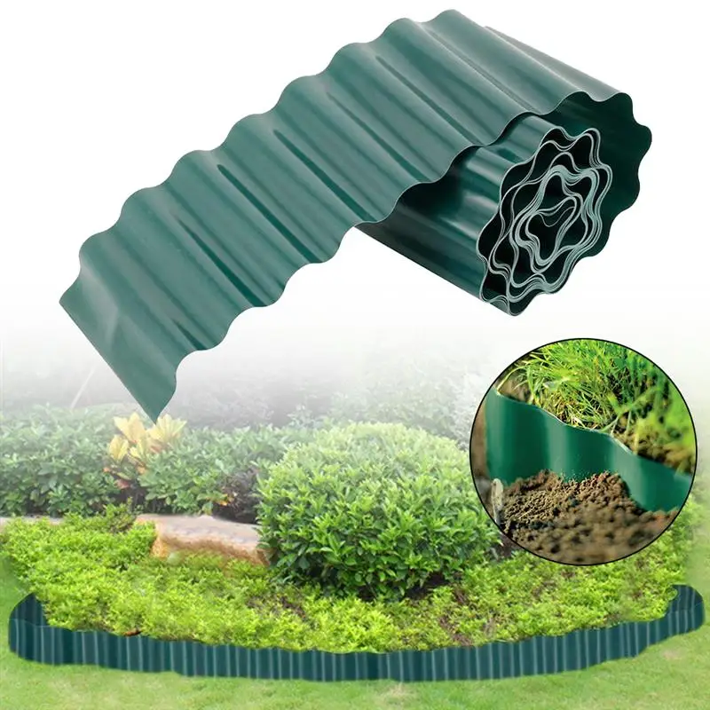 

10/15/20CM Garden Fence Cuttable Lawn Border Yard Edging Grass Fence Edge Garden Decoration Outdoor Backyard Gravel Border