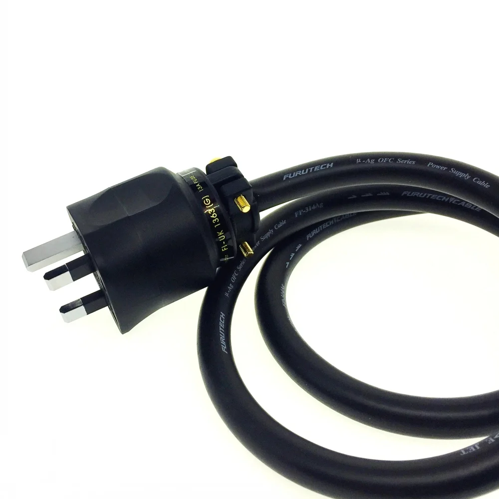 Высокопроизводительный и качественный кабель питания FURUTECH FP 314Ag Power Cable 13A UK FI 1363 (R