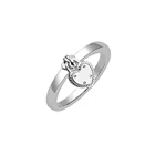 Женское Обручальное кольцо с замком, серебро 100% пробы
