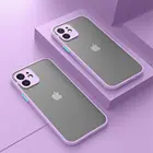 Противоударный защитный Матовый Прозрачный чехол для iPhone 13 12 11 Pro Max XR X S 7 8 Plus SE Mini, роскошный мягкий силиконовый Жесткий чехол-накладка