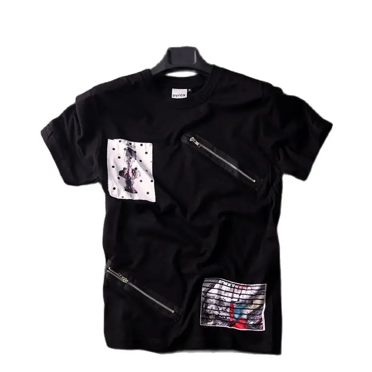 8XL размера плюс футболки футболка в стиле хип-хоп для мужчин хлопок Фитнес