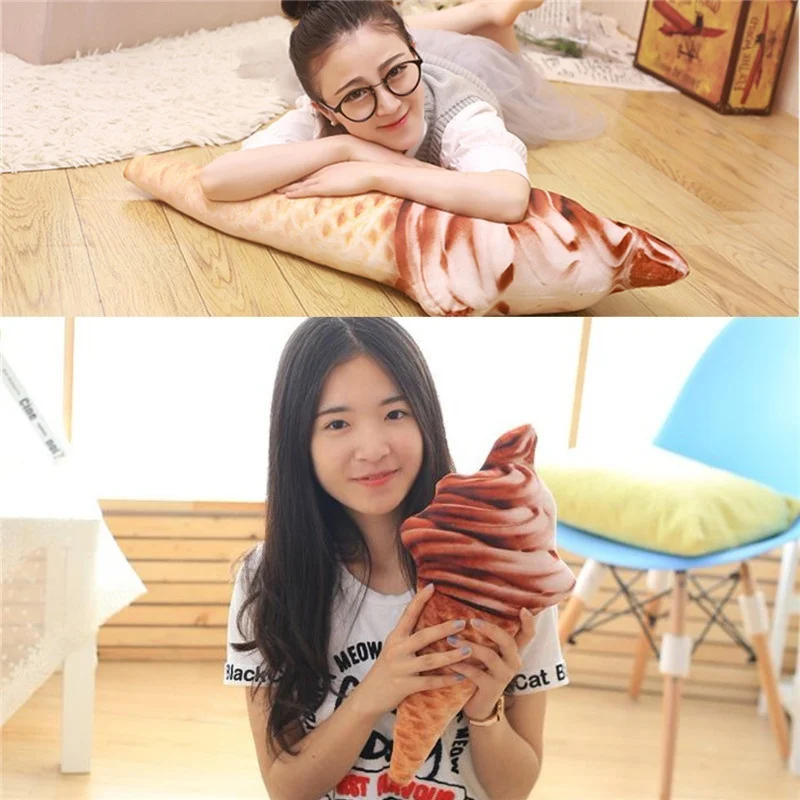 Подушка для мороженого забавная Милая подушка талии 3D офиса дома креативная