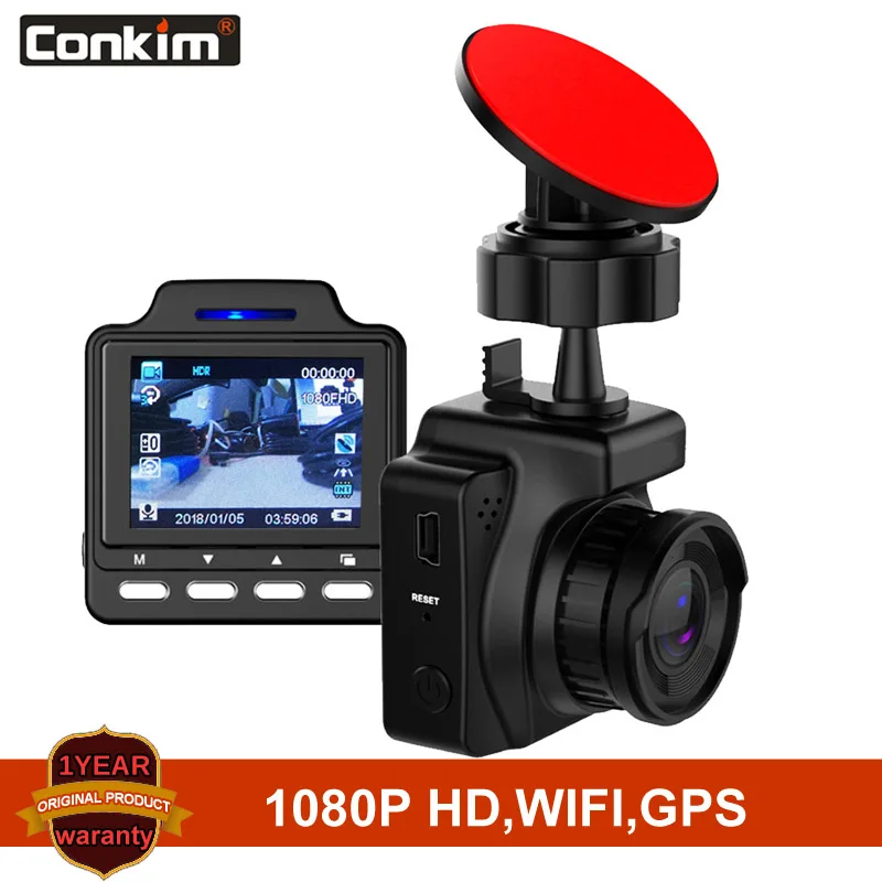 

Conkim Dash Camera Wifi Car DVR Novatek 96658 IMX323 1080P Full HD 1.5" IPS Car Autoregistrars Built In GPS Loop Recording DVR