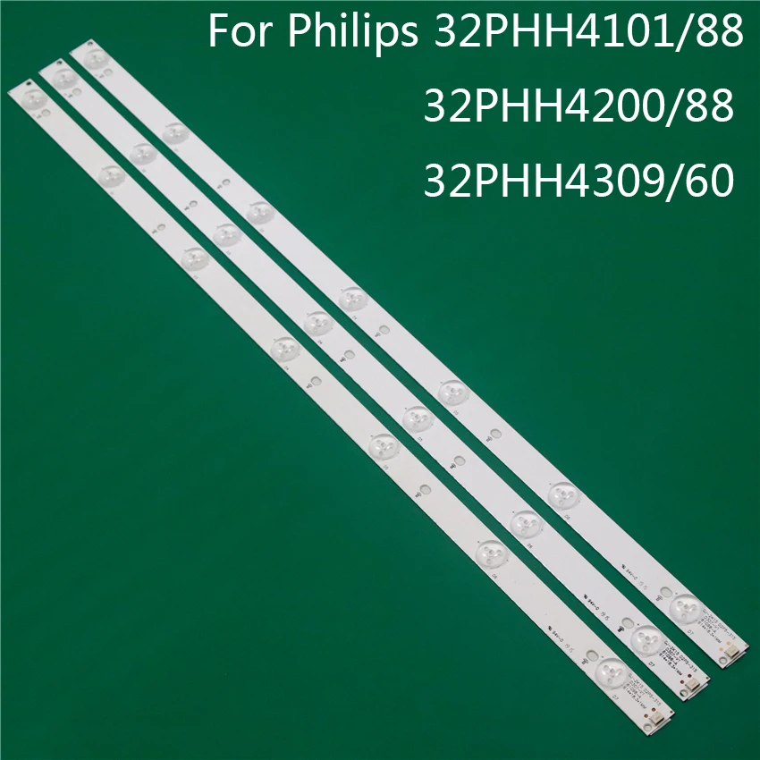 TV Illumination For Philips 32PHH4101/88 32PHH4200/88 32PHH4309/60 LED Bar Backlight Strip Line Ruler GJ-2K15 D2P5 D307-V1 V1.1