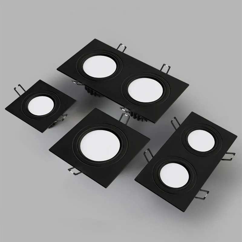 Luz descendente regulable para habitación, lámpara de techo con Panel de luces LED AC 220V para habitación de Hotel, doble LED empotrada, COB, 7w, 9w, 12W, 24W luces de techo iluminación led las luces de techo